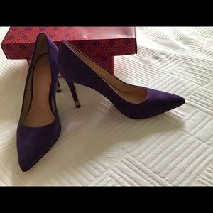 Tory Burch Purple Heels